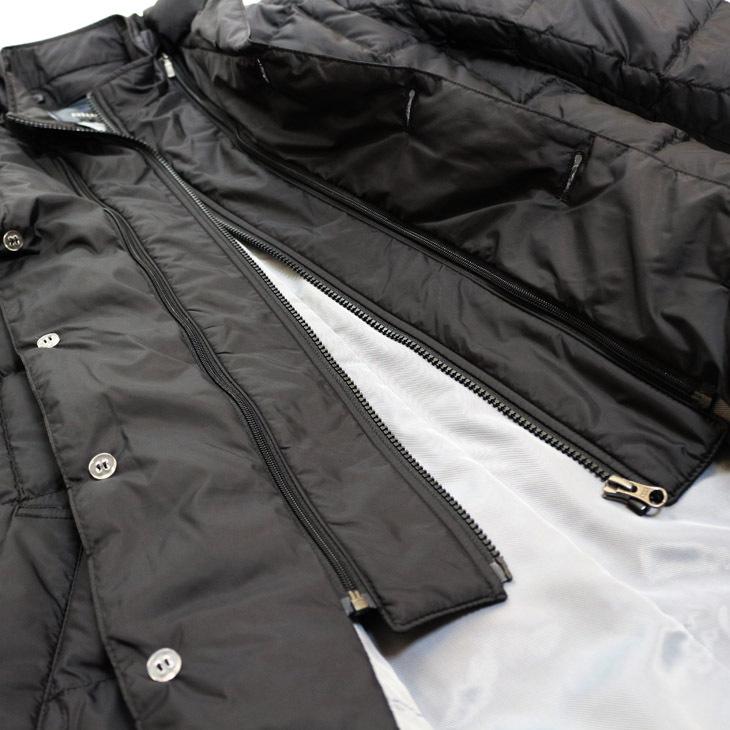 メンズ コート 2021-22 新作秋冬 Blue Frost ブラック黒無地 撥水加工 650フィルパワー プレミアムダウン使用 ウインドストッパー付き ダウンコート |  | 07