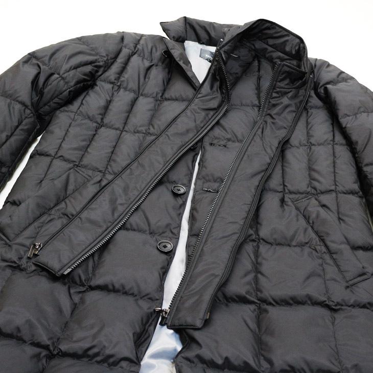 メンズ コート 2021-22 新作秋冬 Blue Frost ブラック黒無地 撥水加工 650フィルパワー プレミアムダウン使用 ウインドストッパー付き ダウンコート |  | 08