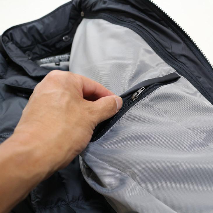 メンズ コート 2021-22 新作秋冬 Blue Frost ネイビー紺無地 撥水加工 650フィルパワー プレミアムダウン使用 ウインドストッパー付き ダウンコート |  | 12