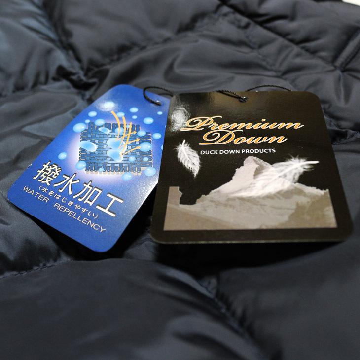 メンズ コート 2021-22 新作秋冬 Blue Frost ネイビー紺無地 撥水加工 650フィルパワー プレミアムダウン使用 ウインドストッパー付き ダウンコート |  | 13