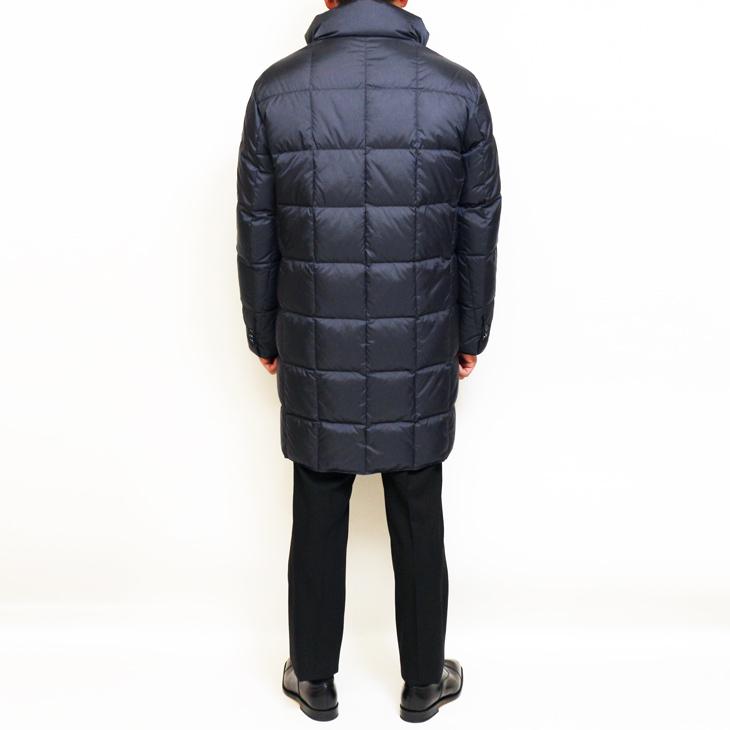 メンズ コート 2021-22 新作秋冬 Blue Frost ネイビー紺無地 撥水加工 650フィルパワー プレミアムダウン使用 ウインドストッパー付き ダウンコート |  | 06
