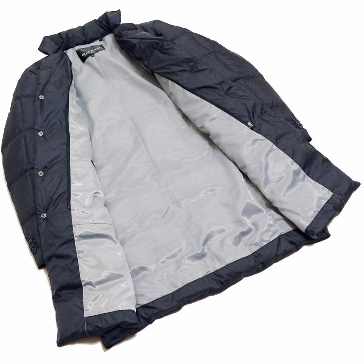 メンズ コート 2021-22 新作秋冬 Blue Frost ネイビー紺無地 撥水加工 650フィルパワー プレミアムダウン使用 ウインドストッパー付き ダウンコート |  | 08