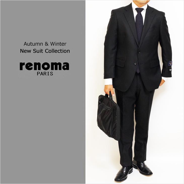 renoma（レノマ） スーツ メンズ 新品 秋冬 パリス Super140s 黒 