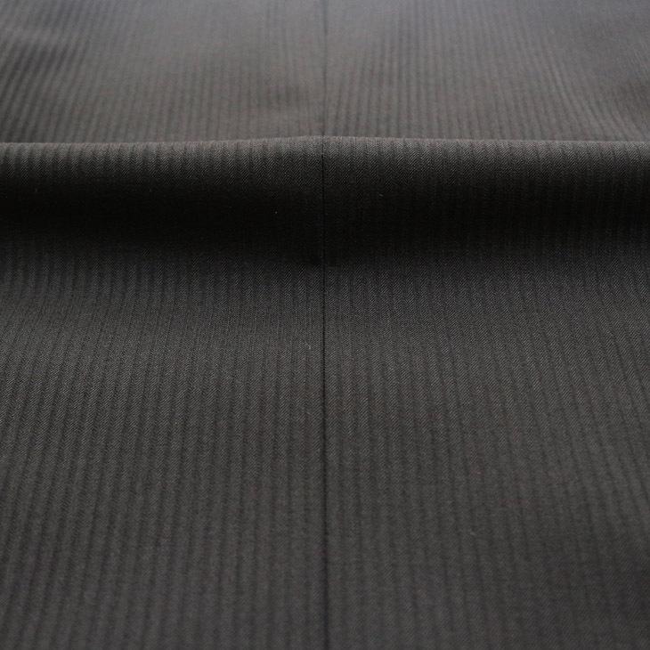 スーツ メンズ 2021-22 新作 秋冬 POLO BRITISH COUNTRY SPIRIT ポロ ビーシーエス 黒ブラック 織柄シャドー ストライプ スリム型 (AB体) ウエストマジック | POLO BCS | 14