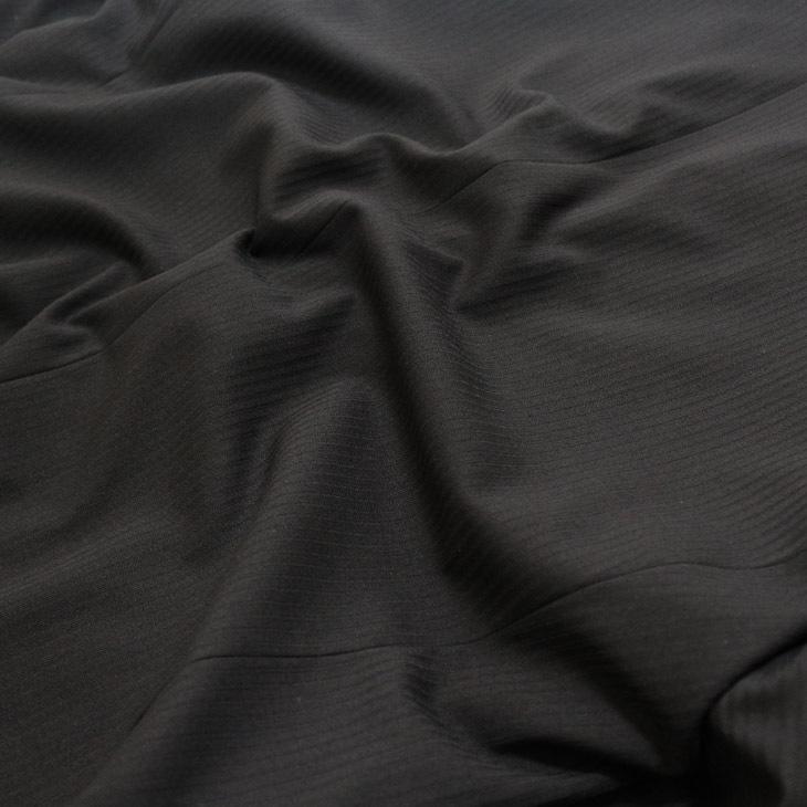 スーツ メンズ 2021-22 新作 秋冬 POLO BRITISH COUNTRY SPIRIT ポロ ビーシーエス 黒ブラック 織柄シャドー ストライプ スリム型 (AB体) ウエストマジック | POLO BCS | 15