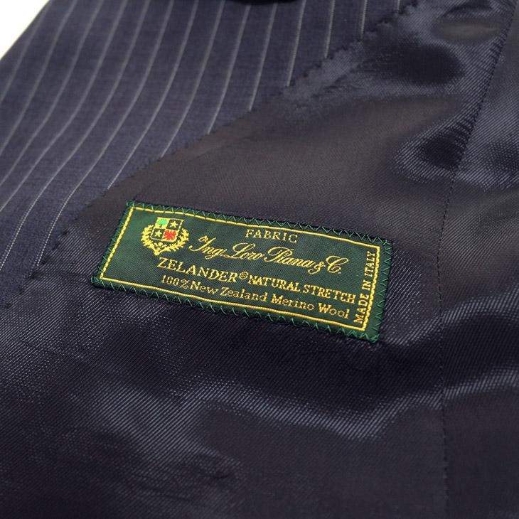トゥモローランド ロロピアーナ シルク混 スーツ M ストライプ ネイビー SHIPS: LORO PIANA FABRIC オーストラリス ピンストライプ ネイビー