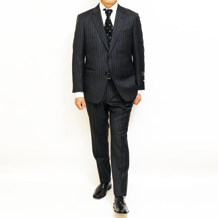 【試着のみ】RENOMA dormeuil ice カシミヤ混 メンズ スーツ renoma スーツ メンズ 新品 秋冬 レノマ パリス Super110s 灰