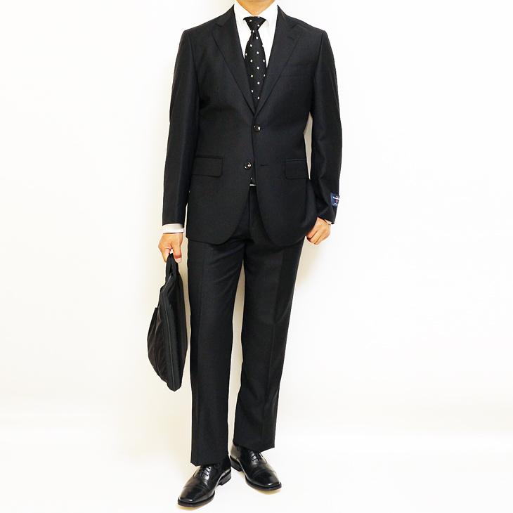【美品】 エルメネジルド ゼニア 最高級オーダー　スーツ　ベスト　XL ブラック ゼニアスーツ：極上ブラックフォーマル | VESTA by John Ford