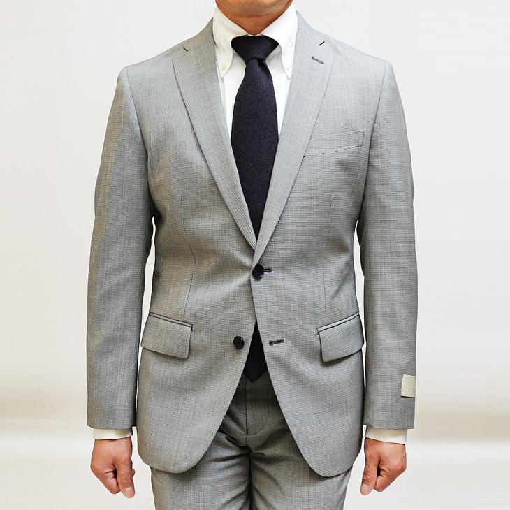 メンズ●【ETRO】イタリー製グレーカラープレーンスーツ● SLIM TAPERED_2】【年間】2釦シングルリバーシブルスリーピース