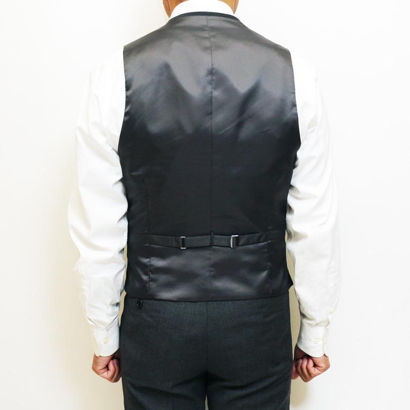 メンズ 前開き ベスト ジレ 2023 新作 春夏 Second Style ジャケット スーツ に合わせやすい 単品ベスト 灰グレー小柄チェック |  | 04