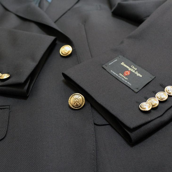 SALE ジャケット テーラード ブレザー 新品 秋冬 エルメネジルドゼニア Super150s トロフェオ 濃紺ネイビー無地 コンブレ 2つボタン (A/AB/BB体) J20-2B | ZEGNA | 06