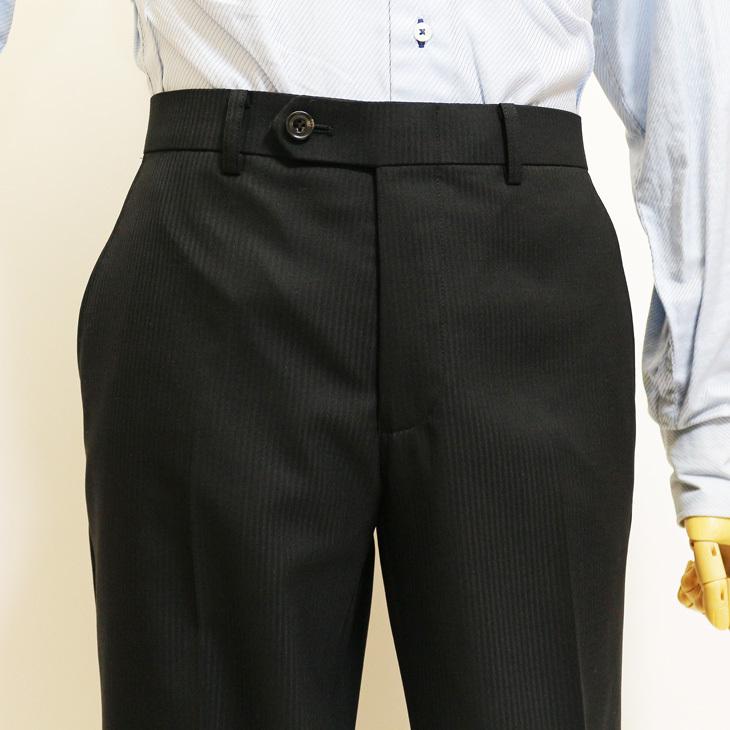 スーツ メンズ 春夏 秋冬 通年 新品 FICCE フィッチェ 黒ブラック 織柄 2つボタンナロー ノータックローライズパンツ スリム型 スーツ (A/AB体) | FICCE | 10