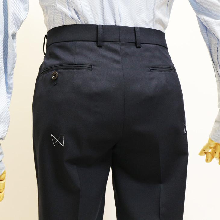 スーツ メンズ 春夏 秋冬 通年 新品 FICCE フィッチェ 濃紺ネイビー無地 2つボタンナロー ノータックローライズパンツ スリム型 スーツ (A/AB体) | FICCE | 12