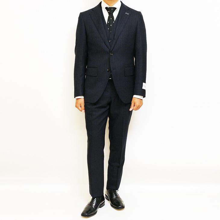 FICCE スーツ メンズ 新作 秋冬 フィッチェ 濃紺ネイビー杢 14mm FICCE スーツ メンズ 新作 秋冬 フィッチェ 濃紺ネイビー杢 14mm
