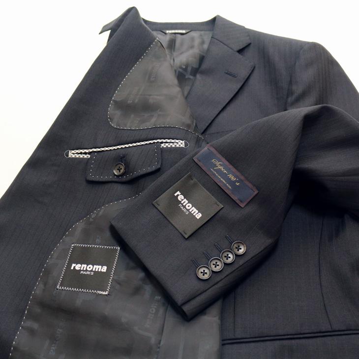 renoma（レノマ） スーツ メンズ 新品 秋冬 パリス Super100s 濃紺