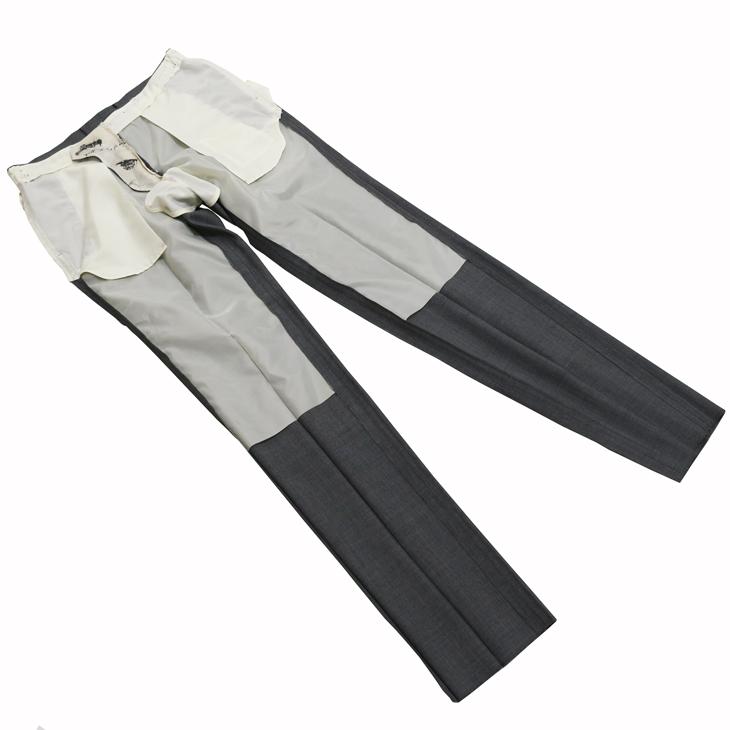 SALE スーツ メンズ 新作 春夏 新品 Stanley Blacker スタンリーブラッカー Super140s 淡灰グレー杢無地 ビジネス スーツ (A/AB体) やや細め |  | 11