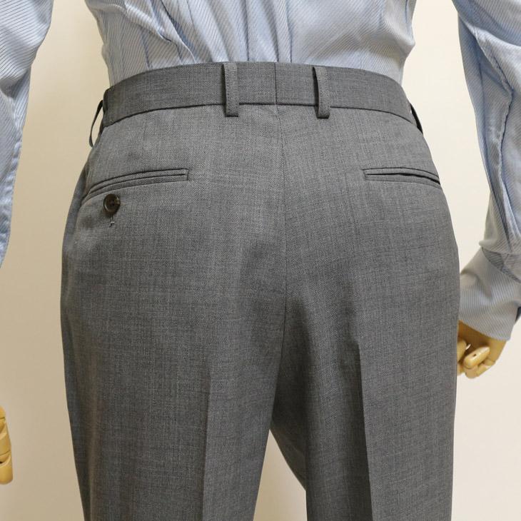 SALE スーツ メンズ 新作 春夏 新品 Stanley Blacker スタンリーブラッカー Super140s 淡灰グレー杢無地 ビジネス スーツ (A/AB体) やや細め |  | 12