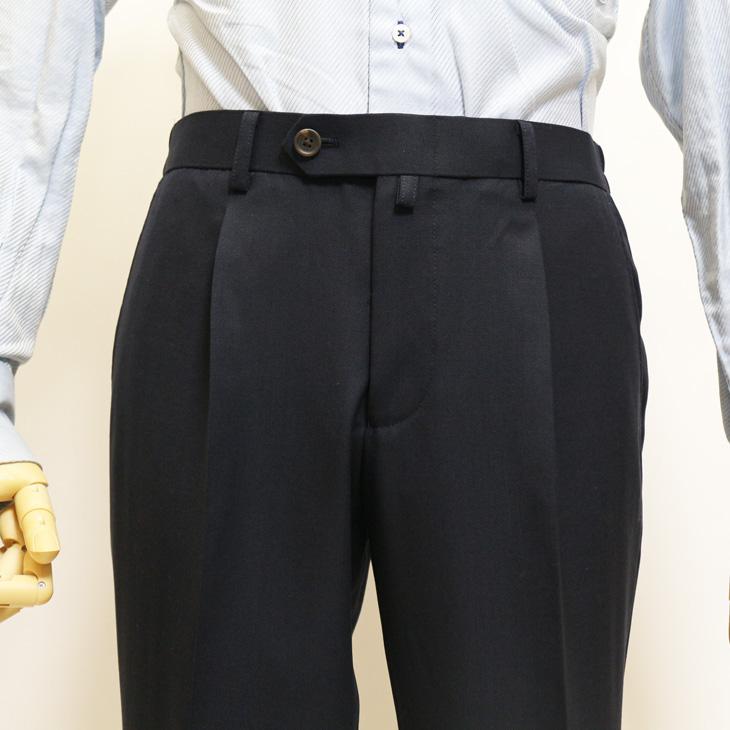 SALE スーツ メンズ 新作 春夏 新品 Stanley Blacker スタンリーブラッカー Super140s 濃紺ネイビー無地 ビジネス スーツ (A/AB体) やや細め |  | 10