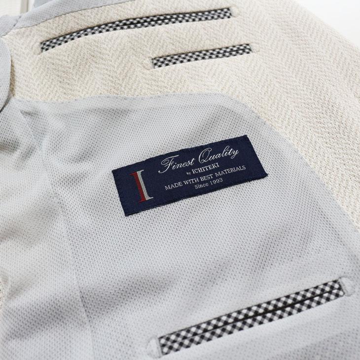 ジャケット テーラード ブレザー 2024 春夏 新作 renoma レノマ paris パリス 和紙 混紡 ニット素材 オフホワイト 杉綾織 ジャケット (AB/BB体) やや細め | renoma | 08