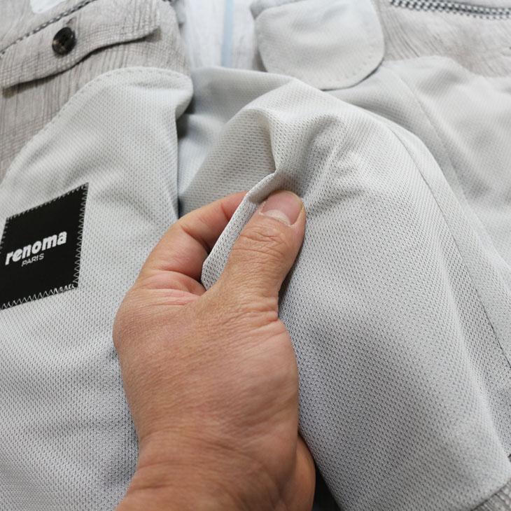 ジャケット テーラード ブレザー 2024 春夏 新作 renoma レノマ paris パリス 楊柳（ヨウリュウ） オフホワイト系 ジャケット (AB体) やや細め | renoma | 11