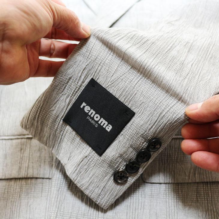ジャケット テーラード ブレザー 2024 春夏 新作 renoma レノマ paris パリス 楊柳（ヨウリュウ） オフホワイト系 ジャケット (AB体) やや細め | renoma | 07
