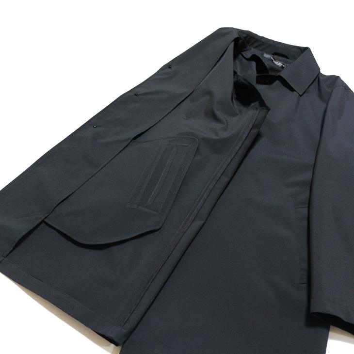 2024 新作 新品 アパレル営業マンご用達 メンズ ステンカラーコート 撥水 防風 ブラック黒 製品重量350g程 マルチシーズン 通年タイプ スプリングコート |  | 09