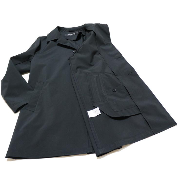 2024 新作 新品 アパレル営業マンご用達 メンズ ステンカラーコート 撥水 防風 ブラック黒 製品重量350g程 マルチシーズン 通年タイプ スプリングコート |  | 10