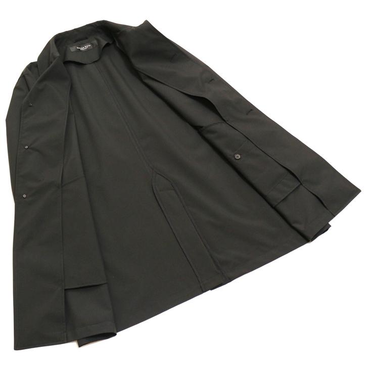 2024 新作 新品 アパレル営業マンご用達 メンズ ステンカラーコート 撥水 防風 ブラック黒 製品重量350g程 マルチシーズン 通年タイプ スプリングコート |  | 08