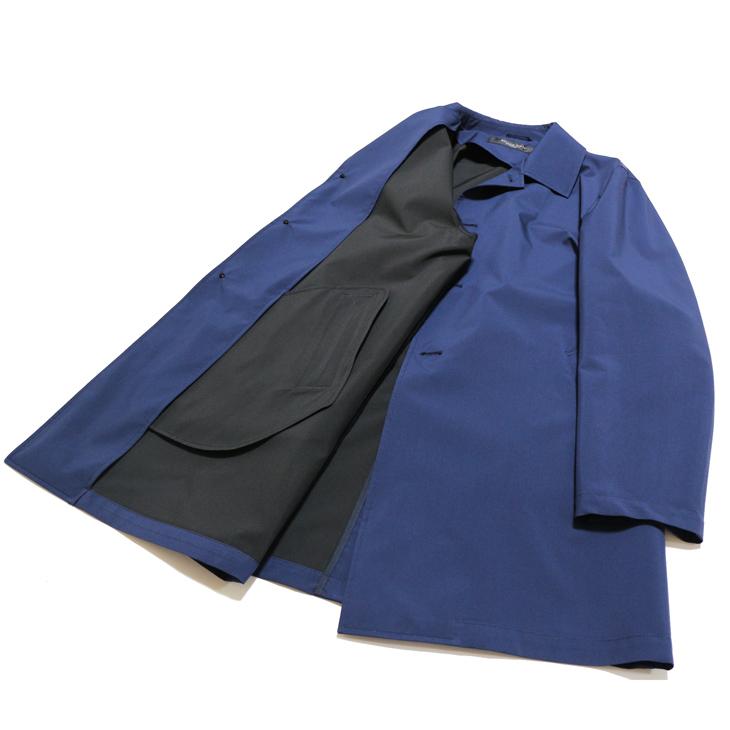 2024 新作 新品 アパレル営業マンご用達 メンズ ステンカラーコート 撥水 防風 ネイビーブルー 製品重量350g程 マルチシーズン 通年タイプ スプリングコート |  | 10