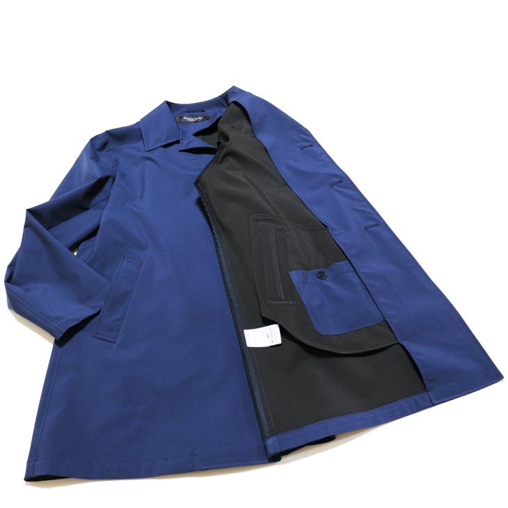 2024 新作 新品 アパレル営業マンご用達 メンズ ステンカラーコート 撥水 防風 ネイビーブルー 製品重量350g程 マルチシーズン 通年タイプ スプリングコート |  | 11