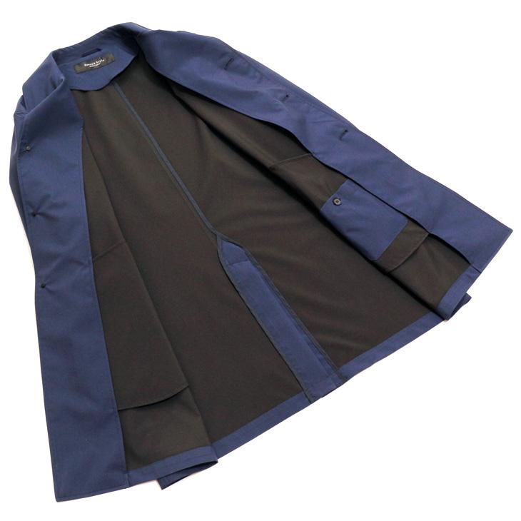2024 新作 新品 アパレル営業マンご用達 メンズ ステンカラーコート 撥水 防風 ネイビーブルー 製品重量350g程 マルチシーズン 通年タイプ スプリングコート |  | 09