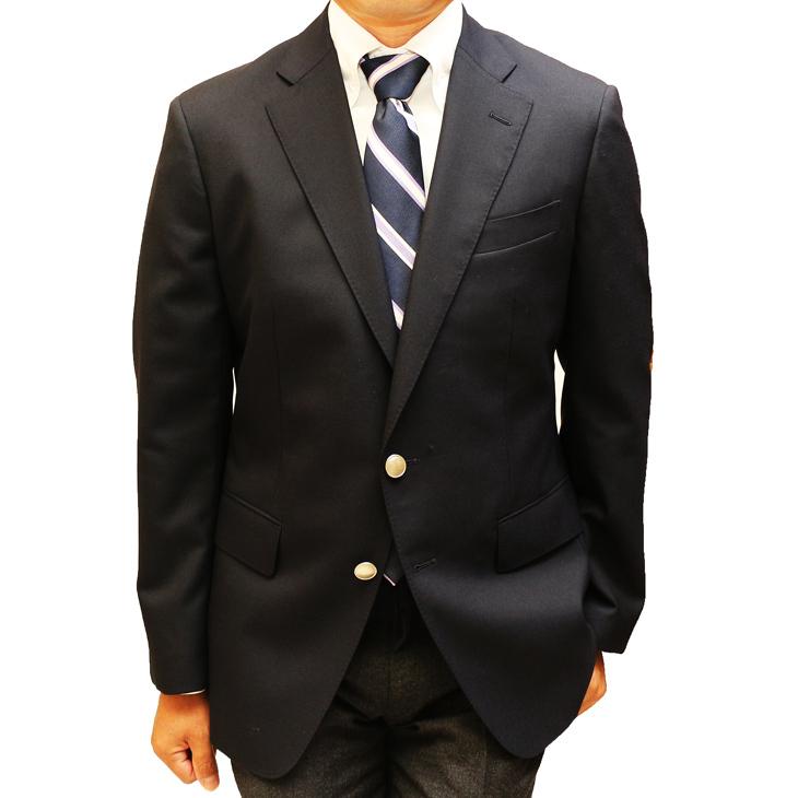 ジャケット テーラード ブレザー 秋冬 新品 OXFORD CLASSIC コンブレ ウール100％ 艶消しシルバー メタルボタン 濃紺ネイビー無地 ゆったり型 ジャケット |  | 05