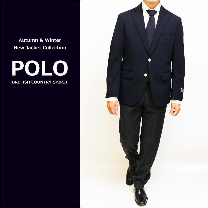 限界激安特価！！Polo ネイビー ストライプ テーラードジャケット POLO RALPH LAUREN（ポロ ラルフ ローレン）の「ストライプド