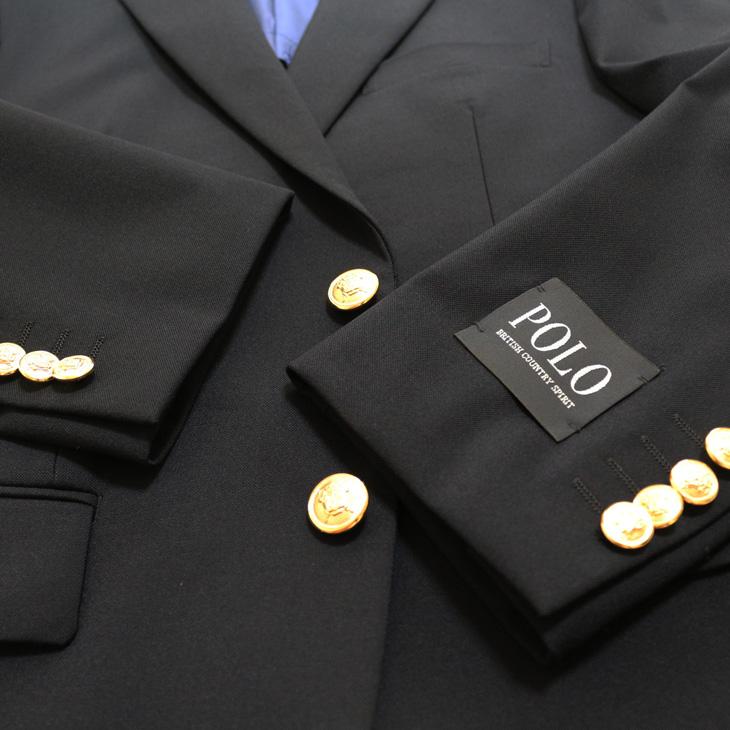 ジャケット テーラード ブレザー 新品 春 秋冬  POLO BRITISH COUNTRY SPIRIT ポロ ビーシーエス 濃紺ネイビー無地 コンブレ 金ボタン スリム型(AB/BB体) | POLO BCS | 07