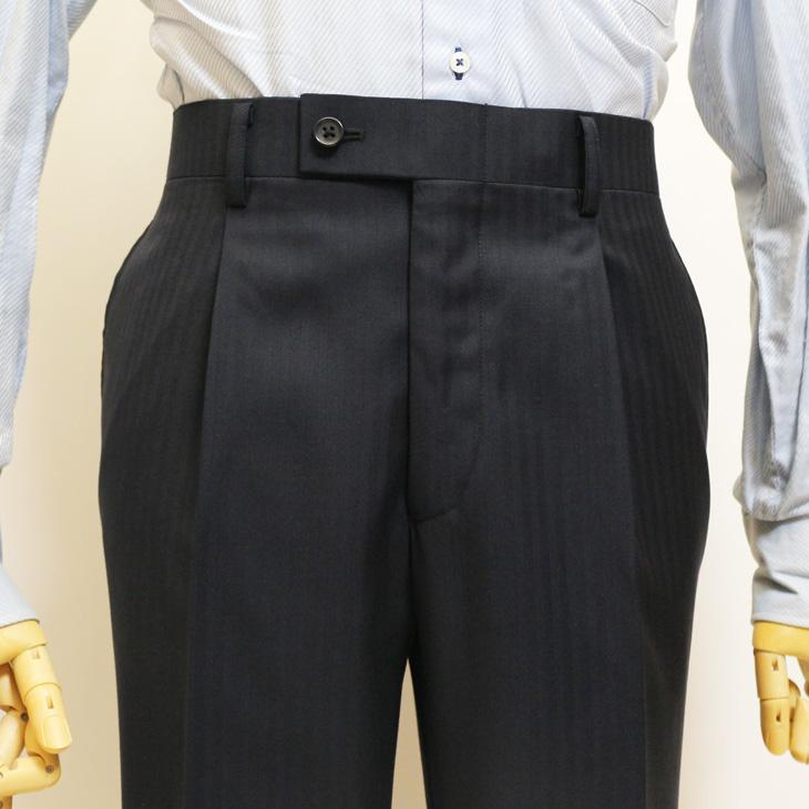 SALE スーツ メンズ 新作 秋冬 西川毛織 Super110s 濃紺ネイビー杉綾織 DROP6.5 2つボタン ビジネス スーツ (AB/BB体) J-REP05-2B |  | 10