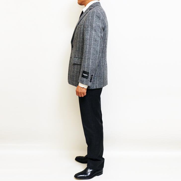 SALE 2024-25 秋冬新作 ジャケット テーラード ブレザー renoma paris レノマ パリス グレンチェック 肉厚530g/m フランネル 尾州産生地 ジャケット (AB/BB体) | renoma | 04