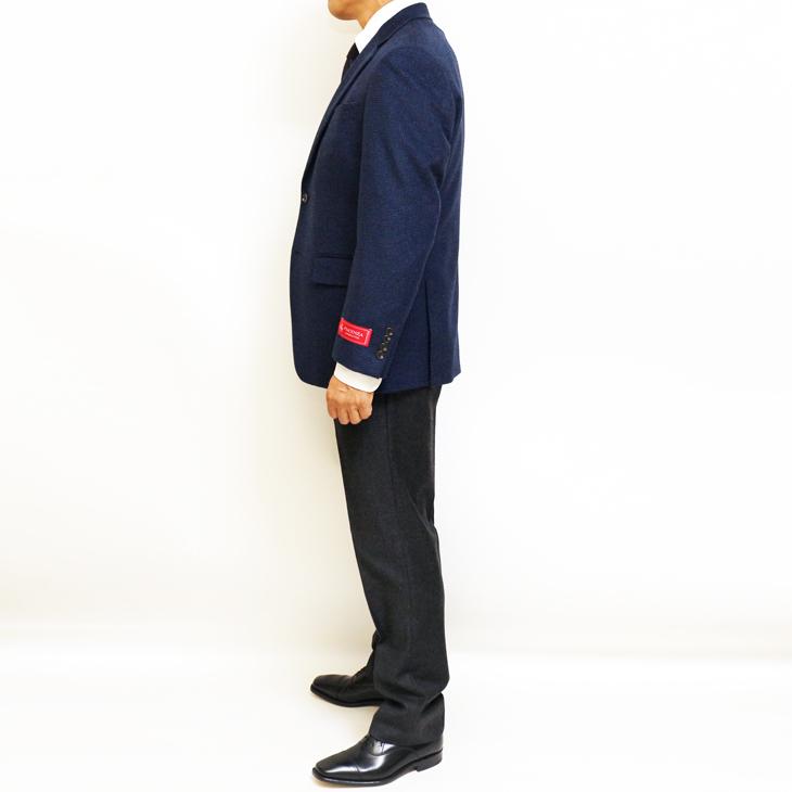 SALE ジャケット テーラード ブレザー 秋冬 新品 PIACENZA ピアチェンツァ カシミア混 ネイビー小柄 2つボタン ジャケット (A/AB/BB体) J20-2B | PIACENZA | 05