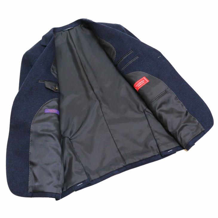 SALE ジャケット テーラード ブレザー 秋冬 新品 PIACENZA ピアチェンツァ カシミア混 ネイビー小柄 2つボタン ジャケット (A/AB/BB体) J20-2B | PIACENZA | 07