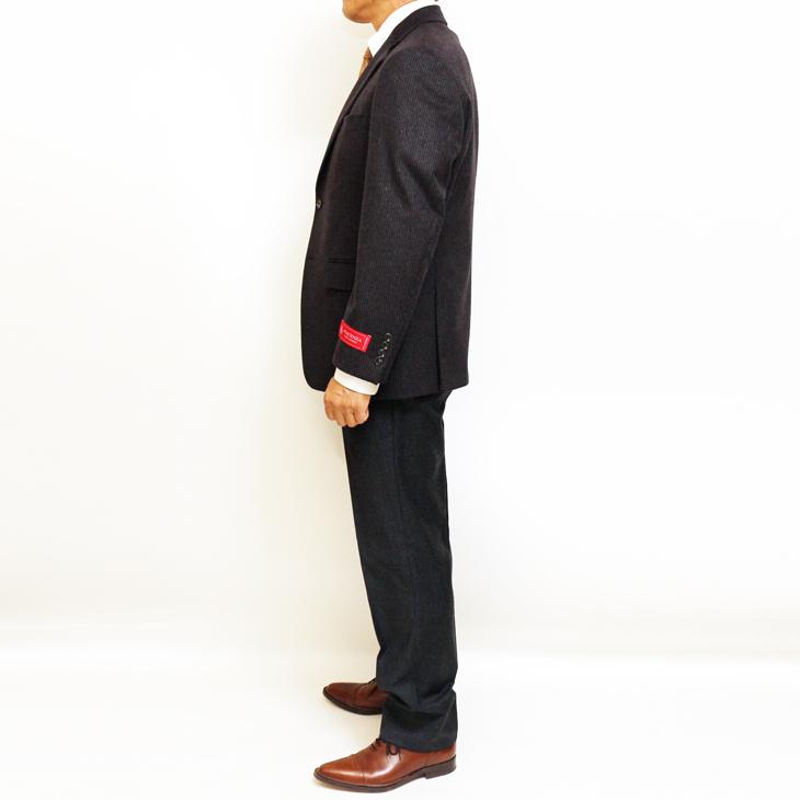 SALE ジャケット テーラード ブレザー 2024-25 新作 秋冬 新品 PIACENZA ピアチェンツァ カシミア混 ブラウン小柄 2つボタン ジャケット (AB体) J20-2B | PIACENZA | 05