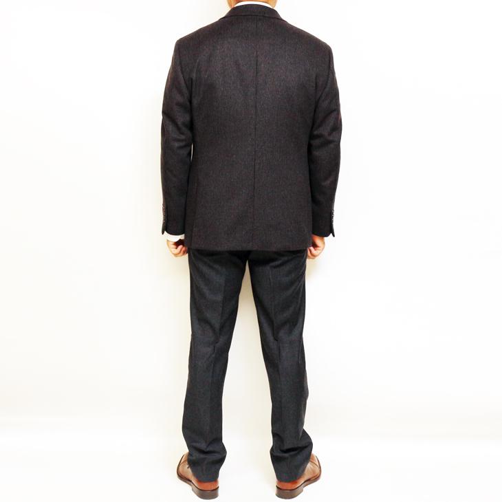 SALE ジャケット テーラード ブレザー 2024-25 新作 秋冬 新品 PIACENZA ピアチェンツァ カシミア混 ブラウン小柄 2つボタン ジャケット (AB体) J20-2B | PIACENZA | 06