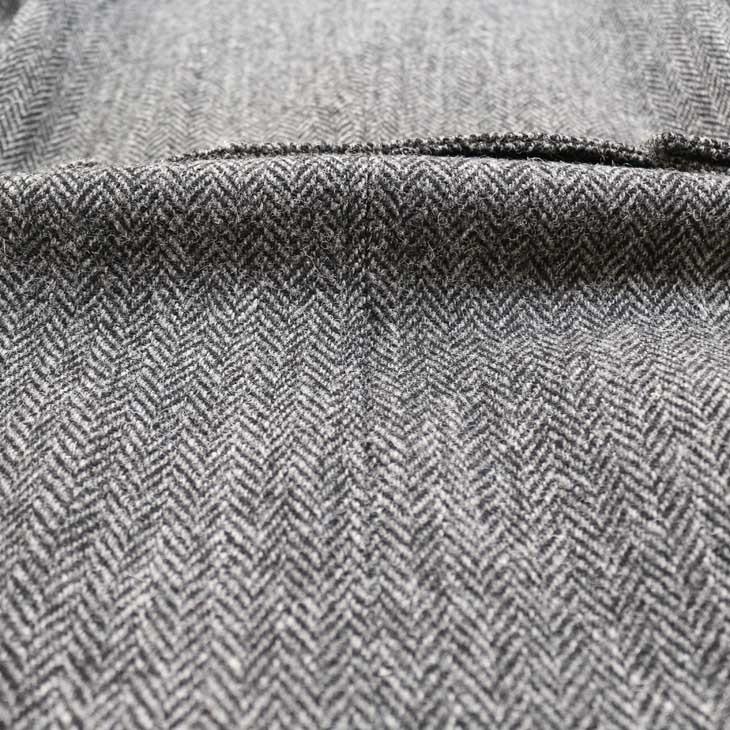 ハリスツイード メンズ チェスターコート 新品 秋冬 英国 Harris Tweed 霜降り調 灰グレー杢 ヘリンボーン 杉綾織 チェスターフィールドコート | HARRIS TWEED | 10
