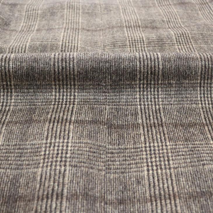 SALE 2024-25 新作 メンズ ステンカラーコート 新品 秋冬 PIACENZA ピアチェンツァ MUST HAVE カシミア混 茶系ブラウン チェック柄 イタリア製生地 | PIACENZA | 12