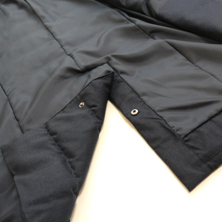 SALE スーツの上から羽織れる チェスター型 ロングダウンコート 秋冬 新品 Second Style タウンユース 撥水 紺ネイビー 杉綾織 ヘリンボーン YKKファスナー使用 |  | 07