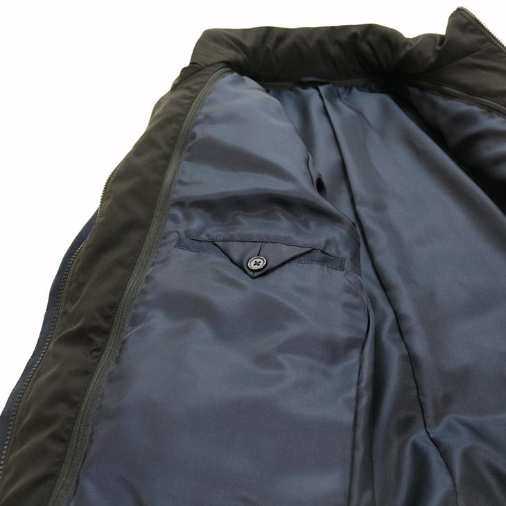 SALE スーツの上から羽織れる チェスター型 ロングダウンコート 秋冬 新品 Second Style タウンユース 撥水 紺ネイビー 杉綾織 ヘリンボーン YKKファスナー使用 |  | 08