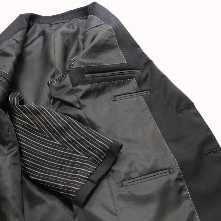 SALE スーツ メンズ 新作 秋冬 MIYUKI 御幸毛織 2カラー 濃紺ネイビー無地 黒ブラック無地 2つボタン ビジネス スーツ ゆったり型 (AB体) |  | 10