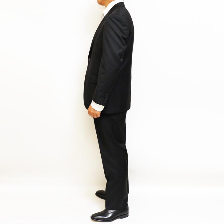 SALE スーツ メンズ 新作 秋冬 MIYUKI 御幸毛織 2カラー 濃紺ネイビー無地 黒ブラック無地 2つボタン ビジネス スーツ ゆったり型 (AB体) |  | 11