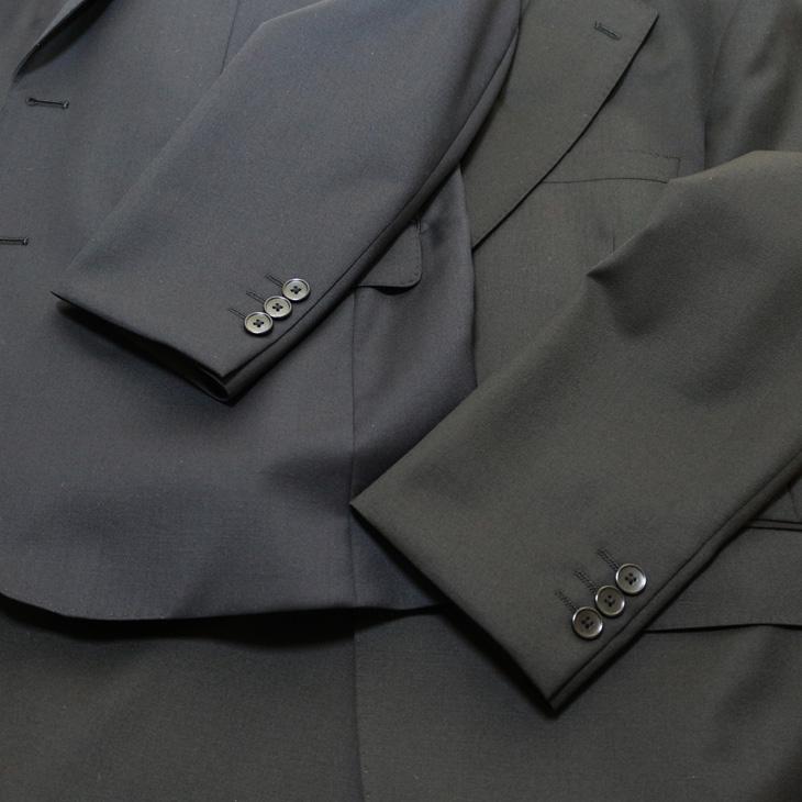 SALE スーツ メンズ 新作 秋冬 MIYUKI 御幸毛織 2カラー 濃紺ネイビー無地 黒ブラック無地 2つボタン ビジネス スーツ ゆったり型 (AB体) |  | 03