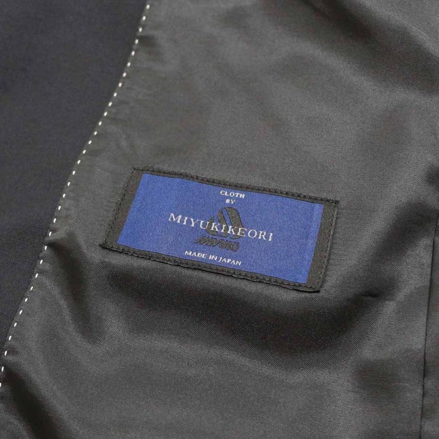 SALE スーツ メンズ 新作 秋冬 MIYUKI 御幸毛織 2カラー 濃紺ネイビー無地 黒ブラック無地 2つボタン ビジネス スーツ ゆったり型 (AB体) |  | 08