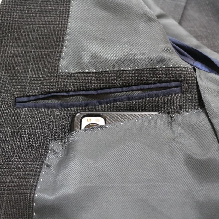 SALE スーツ メンズ 新作 秋冬 FICCE フィッチェ 灰グレーチェック 3つボタン段返り ベスト付き スリーピース スーツ (A体) スリム | FICCE | 11