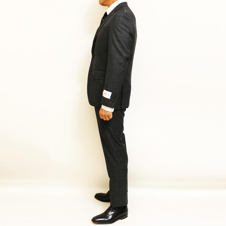 SALE スーツ メンズ 新作 秋冬 FICCE フィッチェ 灰グレーチェック 3つボタン段返り ベスト付き スリーピース スーツ (A体) スリム | FICCE | 14
